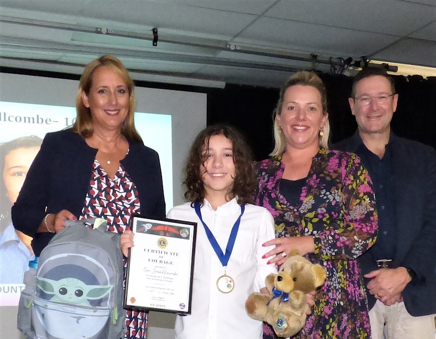 Lions honour children of courage